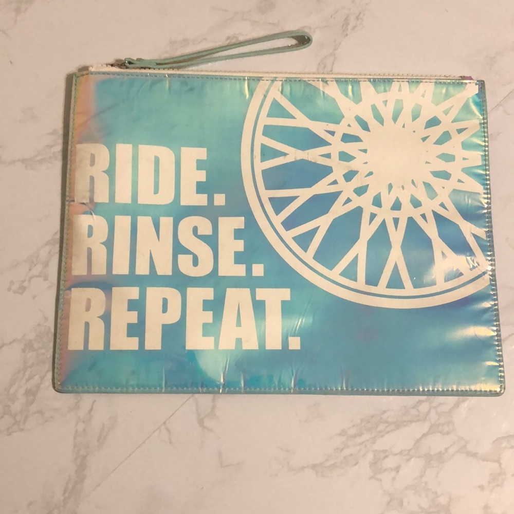 Soulcycle holographic sweat bag